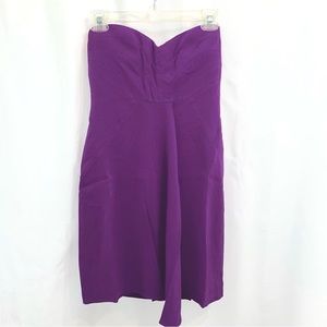 TIBI Strapless Violet Purple Dress
